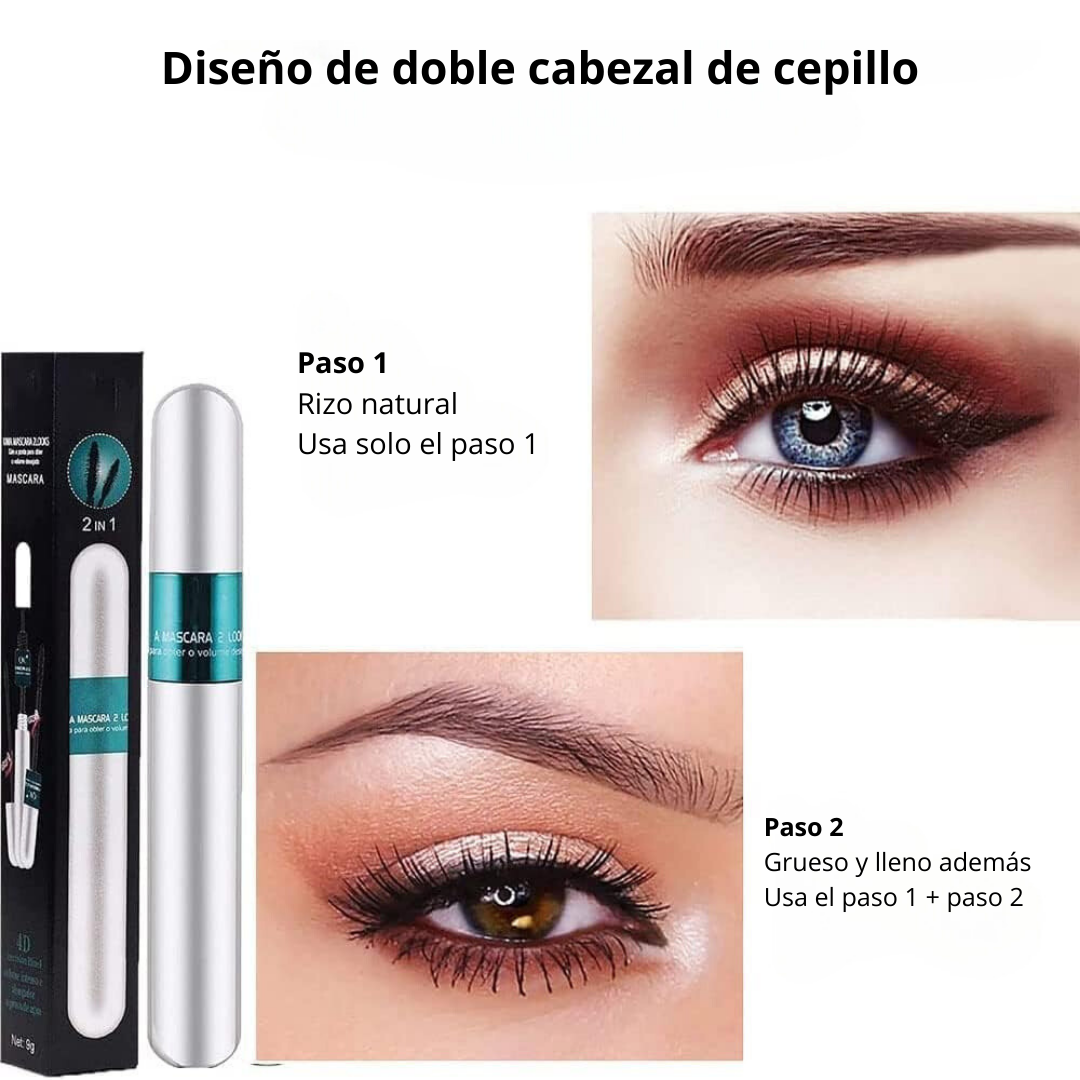 Mascara de Pestañas 2 en 1