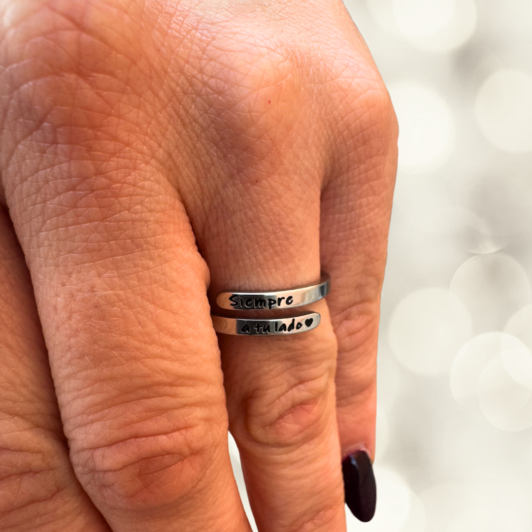 Anillo "Siempre a tu Lado" + Tarjeta con dedicatoria - Oferta 2x1