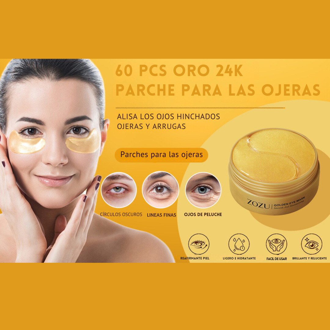 Parches para contorno de ojos Oro 24K