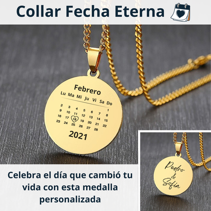 Collar Personalizado Fecha Eterna