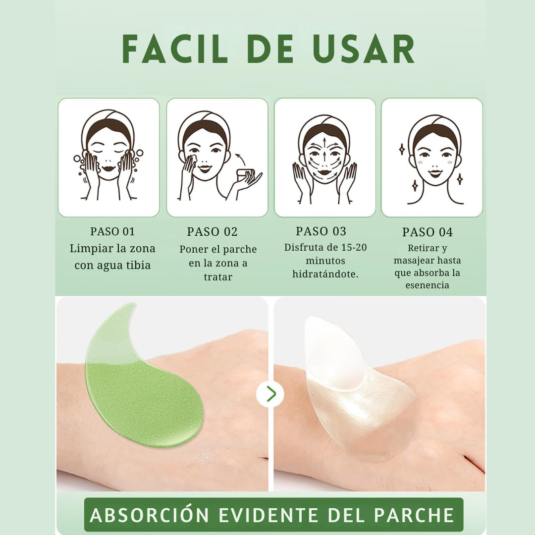 Parches para contorno de ojos Aloe Vera