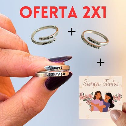 Anillo "Siempre Juntas" OFERTA 2x1